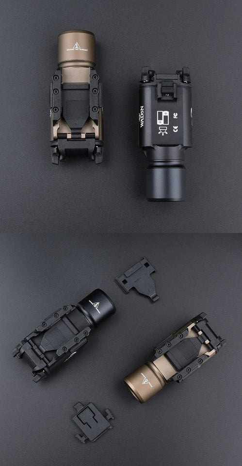 Tactical Airsoft Surefir X300U X300 Ultra 600lm LED Flashlight Rifle Weapon Pistol Scout Hunting Gun Outdoor Light Fit 20MM Rail Aimak Store