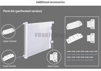 Retractable Children Detachable Kid Protective Fence High Quality Indoor Staircase Entrance Baby Safe Gate Fence Pet Isolation