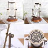 15 Minutes Metal Rotating Sand Glass Timer Clock Hourglass Table Ornament Home Decor Gift Aimak Store