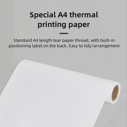 A4 Portable Thermal Printer Inkless Bluetooth-Compatible Min Portable A4 Label Maker with Printing Paper Document Printing Maker