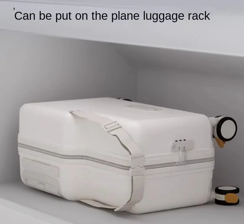 Travel suitcases can sit and ride children's luggage new lazy walking children trolley case boys girls wooden horse suitcase Aimak Store