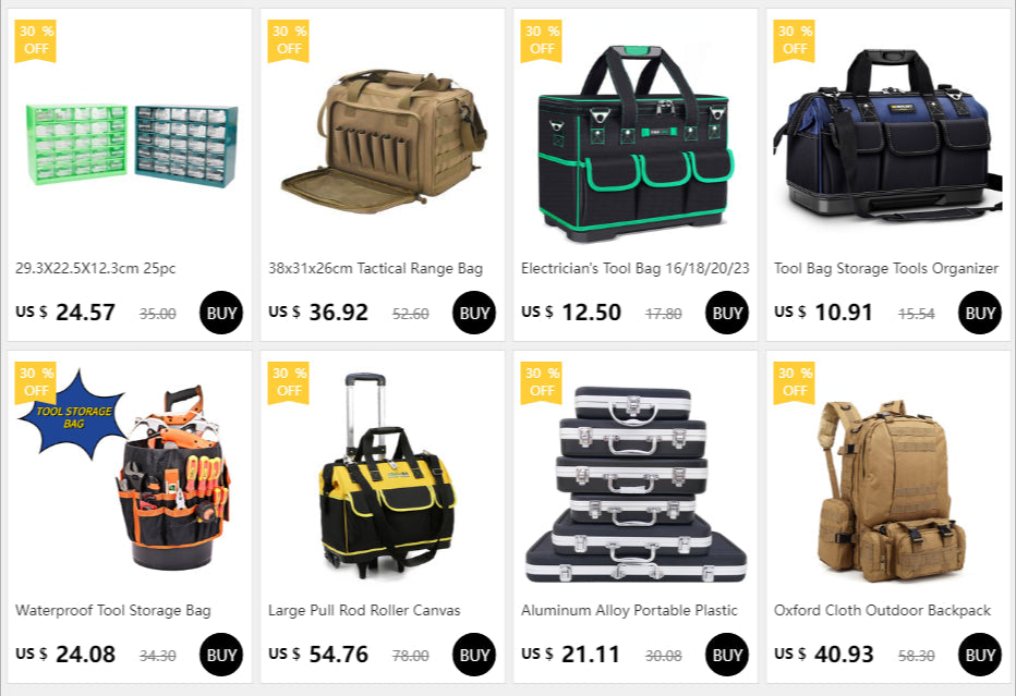 Electrician's Tool Bag 16/18/20/23 Inch Hardware Maintenance Storage Bag Portable Wear-resistant Thickened Oxford Waterproof Aimak Store