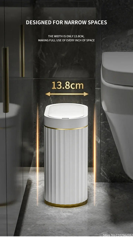 7L/9L Smart Trash Can Electronic Automatic Smart Sensor Garbage Bin Household Toilet Waste Garbage Can for Kitchen Bathroom Aimak Store