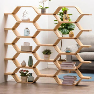 Bookcase Desk Shelf Display Storage Bedroom Furniture Multipurpose Organizer Cabinet Librero Wooden Room Bookshelf Home Living Aimak Store