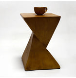 Lightweight Concrete Accent Table,Modern Geometry Side Table for Indoor and Outdoor,Small Bedside End Table Sofa Vanity Coffee Aimak Store