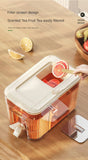 Cold Kettle with Faucet Household Put Refrigerator Fruit Tea Drinks Large Capacity High Temperature Resistant Cool Water Bottle Aimak Store