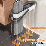 JOYBOS 40cm Spin Flat Mop Set Hand Free Wring With Dual Chamber Bucket Washable Microfiber Wet&Dry For Home Floor Cleaning Mops Aimak Store