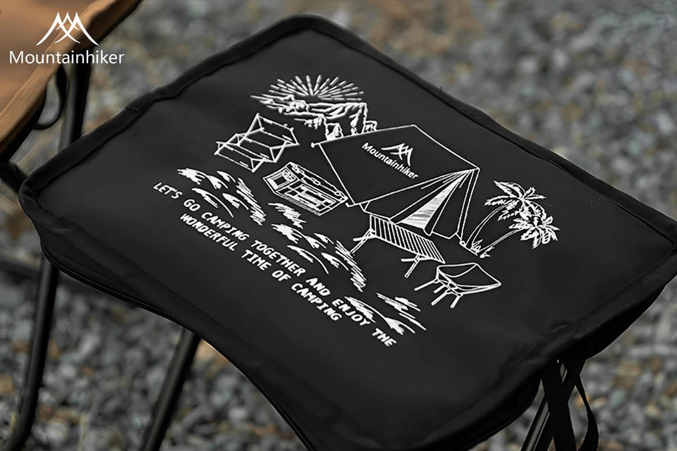 Mountainhiker camping portable folding stool ultra-light aluminum alloy storage chair mini fishing chair picnic light furniture Aimak Store
