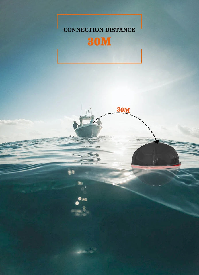 New Smart Fishfinder Fish finder Shore Tablet Boat 125KHz Lake 60M App Sea GPS Wireless Sonar Smartphone Aimak Store