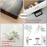 Framed Abstract Beige Bohemian Sun Leaf Poster Nordic Geometric Lines Canvas Painting Living Room Wall Art Home Decoration Mural Aimak Store