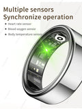 For Xiaomi Smart Ring Men Women, Body temperature, Heart Rate and Blood Oxygen Monitor, IP67 & 5ATM Waterproof, Multi-sport Mode Aimak Store