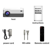 Salange P35 Android 10 Projector WIFI Portable MINI Video Beamer Smart TV 1280*720dpi for Game Movie Home Cinema 1080P 4K Video Aimak Store