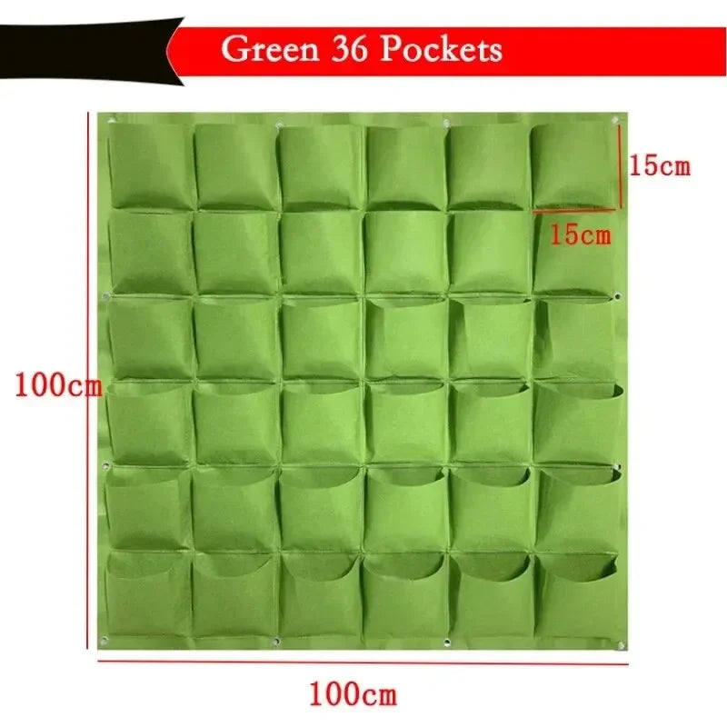 NEW Wall Hanging Pockets Planting Bags Flower Pot Home Garden Grow Bag Garden Planter Vertical Suculentas Plant Pot Home Decor Aimak Store