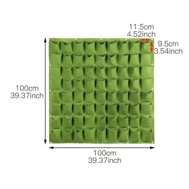 Plant growth bag， Felt Vertical Wall Planter Outdoor Herb Vegetable Hanging Garden  Plant Holder for Railing, Balcony, Fence Aimak Store