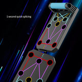 Folding Push-up Board Portable Fitness Equipment Multi-Functional Abdominal Enhancement Support Heavy Duty Non Slip for Home Gym Aimak Store