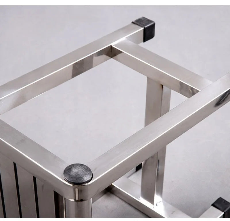 Multi-size Stainless Steel Stool Bathroom Thickened Foot Stool Home Factory Console Use Multifunctional Furniture Mueble Aimak Store