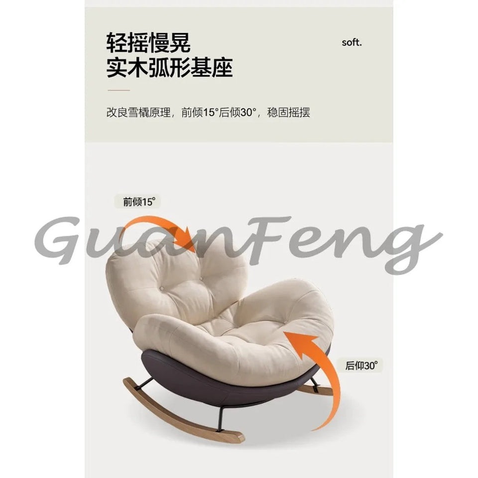 Ergonomic Lazy Reading Chairs, Living Room Chairs, Lounge Rocking, Nordic Girl Chairs, Luxury Modern Throne, Home Furniture Aimak Store