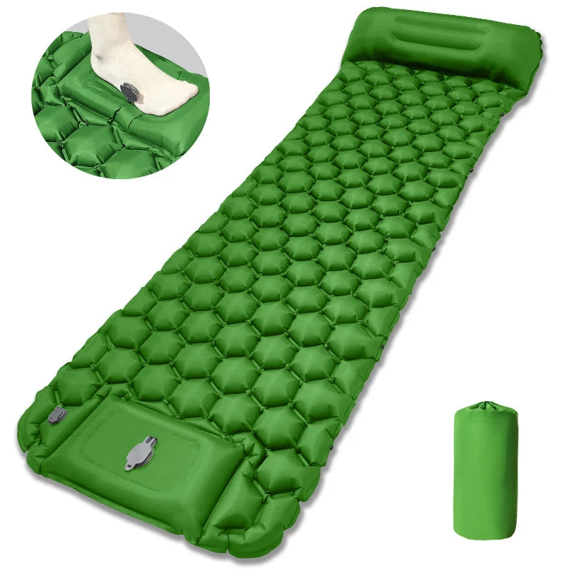 Picnic Mat Ultralight Self-inflating Air Mattress Thicken Sleeping Pad Splicing Inflatable Bed Beach Camping Tent Air Cushion Aimak Store