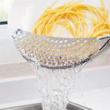 Pot Strainer Pan Drainer For Home Kitchen Easy Draining Pot Strainer Stainless Steel Pasta Spaghetti Practical Draining Tool Aimak Store