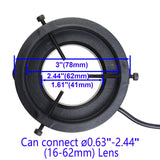 Microscope 72 LED Ring Cold Warm Light USB 5V Integrated Adjustable Dimmer Illuminator Lamp Source Monocular Stereo Trinocular Aimak Store