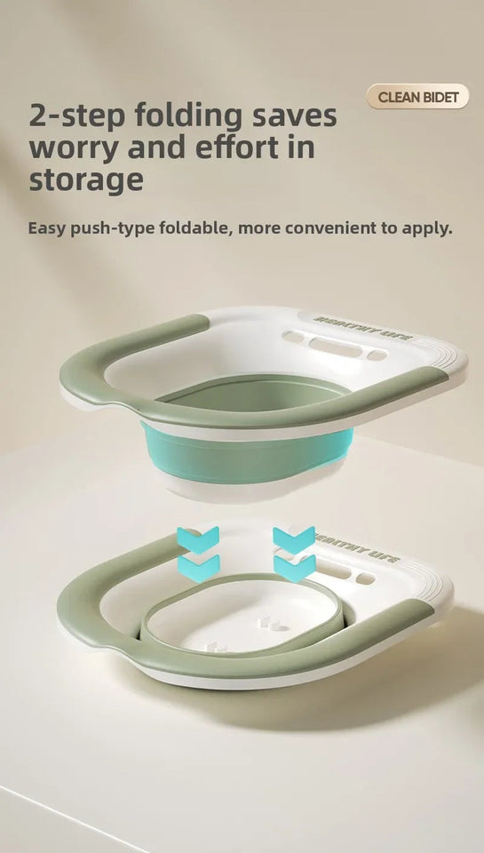 Ergonomic Foldable Toilet Sitz Bath, Soaking Basin Portable Design, for Pregnant Women and Hemorrhoid Patients Treatment Care Aimak Store