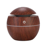 Mini Imitation Wood Sonic Humidifier USB Aromatherapy Essential Oil Diffuser Home Air Humidifier Desktop Woodgrain Humidifier Aimak Store