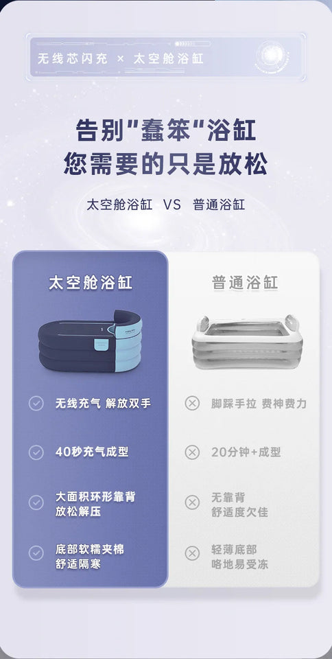 Shower Bucket for Adults PVC Folding Children's Bath Thickened Bathtub Household Inflatable Bathtub Adult Shower Bucket Aimak Store