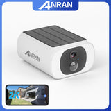 ANRAN 2K Wifi Solar Camera PIR Detect 3MP Outdoor Surveillance Solar Powered Camera Security Protection Rechargeable Battery Aimak Store
