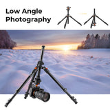 K&F Concept Portable Camera Travel Tripod Flexible Vlog Tripod with 360 Degree Ball Head Quick Release for Canon Nikon Sony DSLR Aimak Store