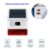 433MHZ Wireless Solar SIren Sound Light Flash Alarm Outdoor Alarm Horn for PGST GSM Home Security Alarm System Aimak Store