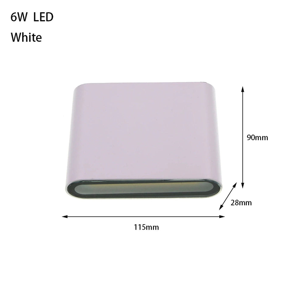 6W 12W 24W LED Outdoor Waterproof Wall Lamp Bedroom Living Room Balcony Wall Light Aluminum Exterior Wall Lamp Sconce Fixtures Aimak Store