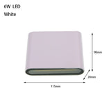 6W 12W 24W LED Outdoor Waterproof Wall Lamp Bedroom Living Room Balcony Wall Light Aluminum Exterior Wall Lamp Sconce Fixtures Aimak Store