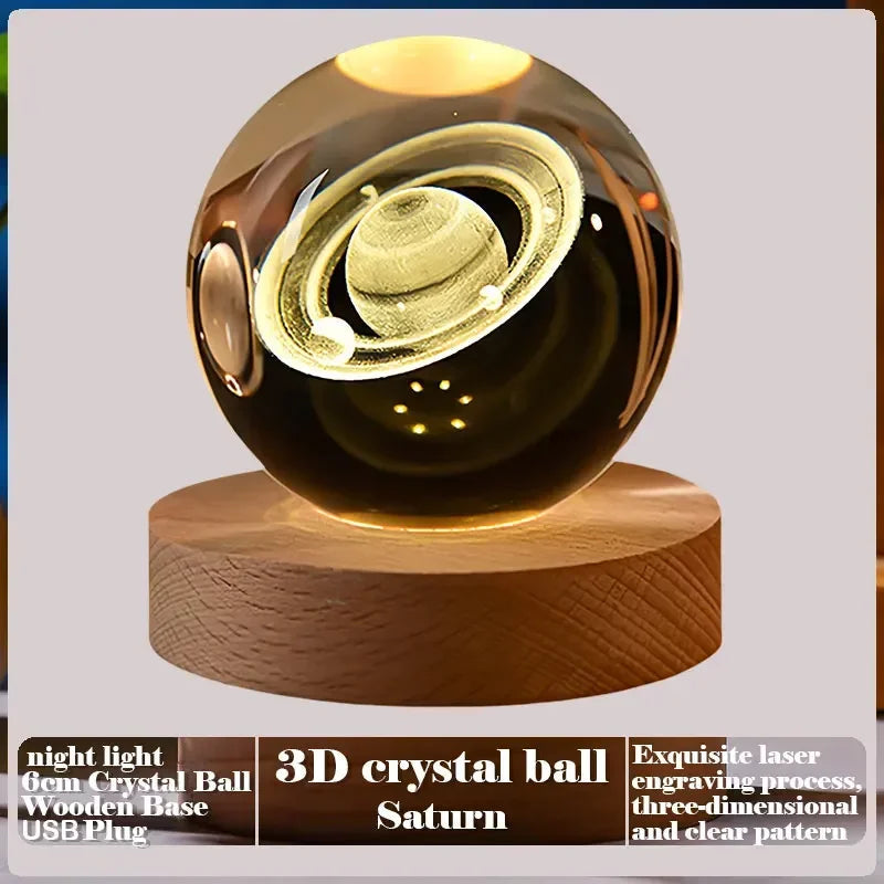 3D Crystal Ball Creative Valentine's Day Mother's Day Gift Rose Love Cloud Crystal Room Desktop Decoration Boy Girl Gifts Aimak Store