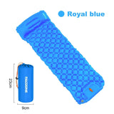 Outdoor Camping Inflatable Mattress Sleeping Pad With Pillows Ultralight Air Mat Built In Inflator Pump Hiking Aimak Store