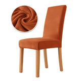 1/2/4/6PCS Velvet Chair Cover Super Soft Elastic Dining Chair Slipcover Seat Cases For Kitchen Dining Room Wedding Banquet Home Aimak Store