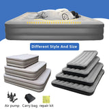 Portable PVC Flocking Air Mattress With Built-in Pump Detachable Battery for Camping - Lightweight Comfort Outdoor Travel Bed Aimak Store