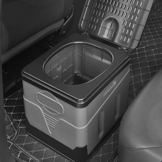 Car Toilet Bucket Strong Bearing Capacity Car Trash Can Emergency Self-driving Travel Portable Outdoor Camping Folding Toilet