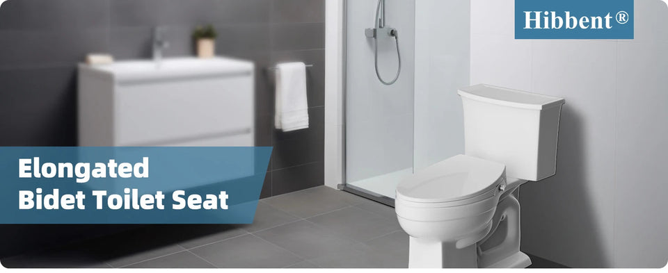 Elongated Bidet Toilet Seat with Slow Close,Non-Electric Bidet Attachment for Toilet Seat with Dual Nozzle,Self-Cleaning Nozzles Aimak Store
