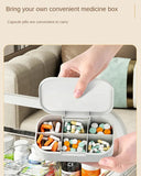 Household Medicine Box Large-capacity Medicine Multi-layer Sorting Storage Box Portable Storage Box for Groceries Aimak Store