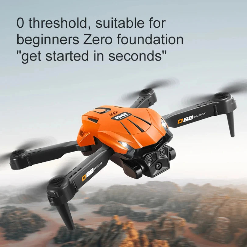 D88 Drone 8K HD Dual Camera GPS Location Professional Aerial Photography Optical Flow Hovering Foldable Drone ﻿RC10000M 2025New Aimak Store