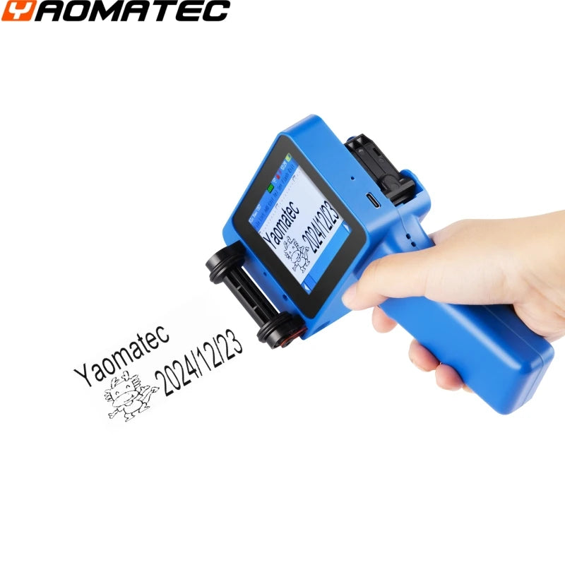 with ink: X1760 12.7MM TIJ Expiry Date Marking machine date coding machine printing gun Portable Handheld Thermal Inkjet Printer Aimak Store