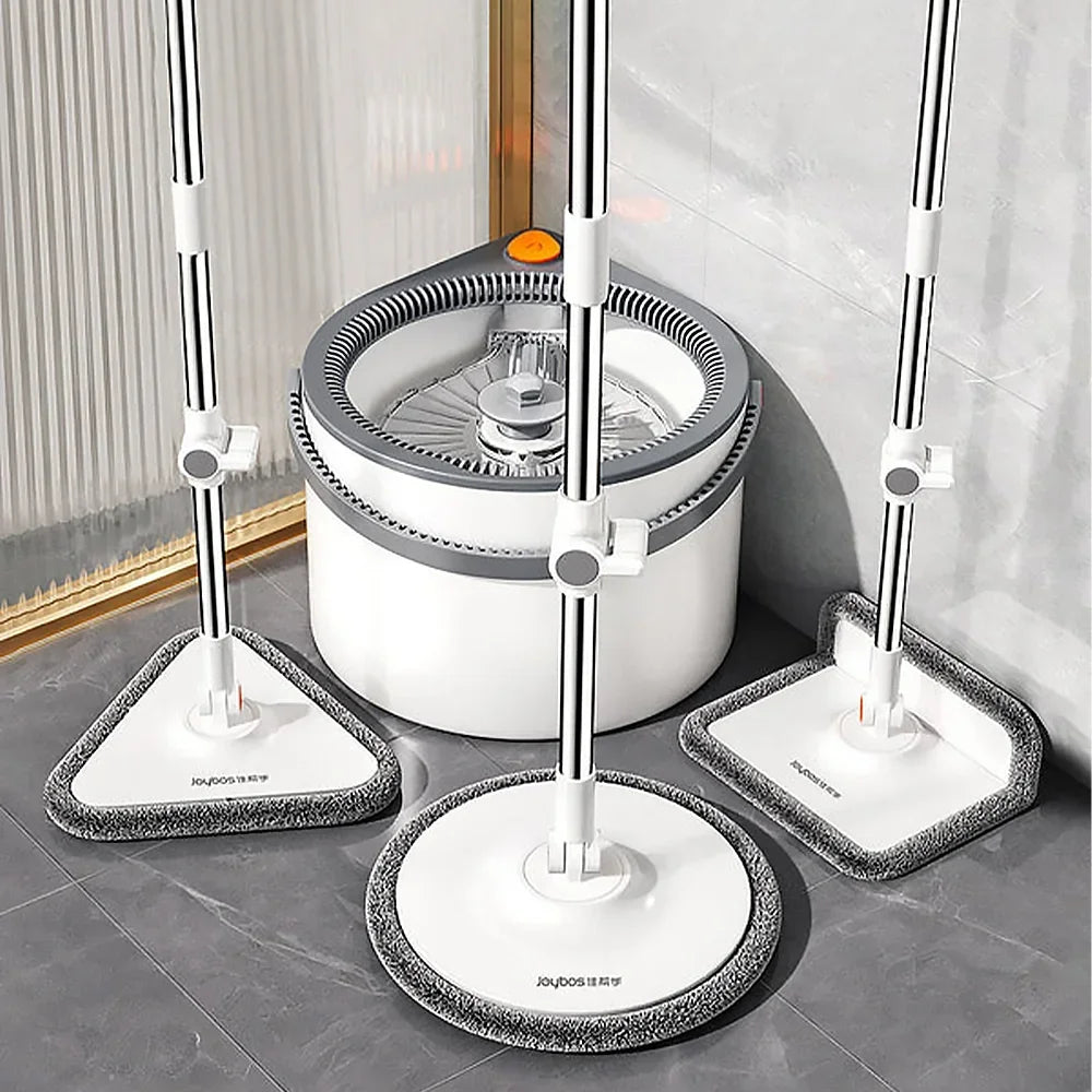 Joybos Clean Dirty Separation 360 Spin Mop Bucket Set and Wringer with Three Types Mop Heads mops clean floor Aimak Store