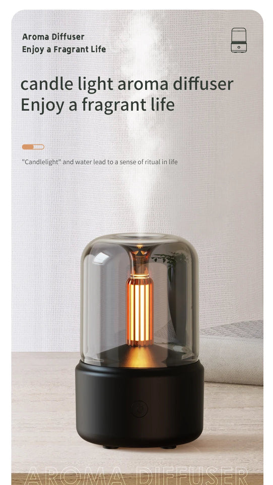 Creative Candlelight Aromatherapy machine usb plug-in desktop ambience Candlelight Home Aromatherapy humidifier Aimak Store
