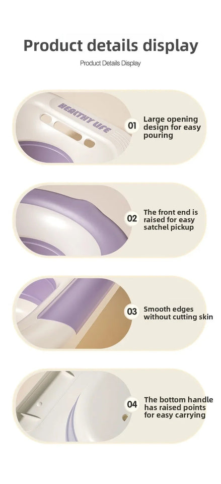 Ergonomic Foldable Toilet Sitz Bath, Soaking Basin Portable Design, for Pregnant Women and Hemorrhoid Patients Treatment Care Aimak Store