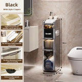 Bathroom crevice wardrobe storage cabinet, bathroom shelf, bathroom toilet storage cabinet, toilet side storage cabinet Aimak Store