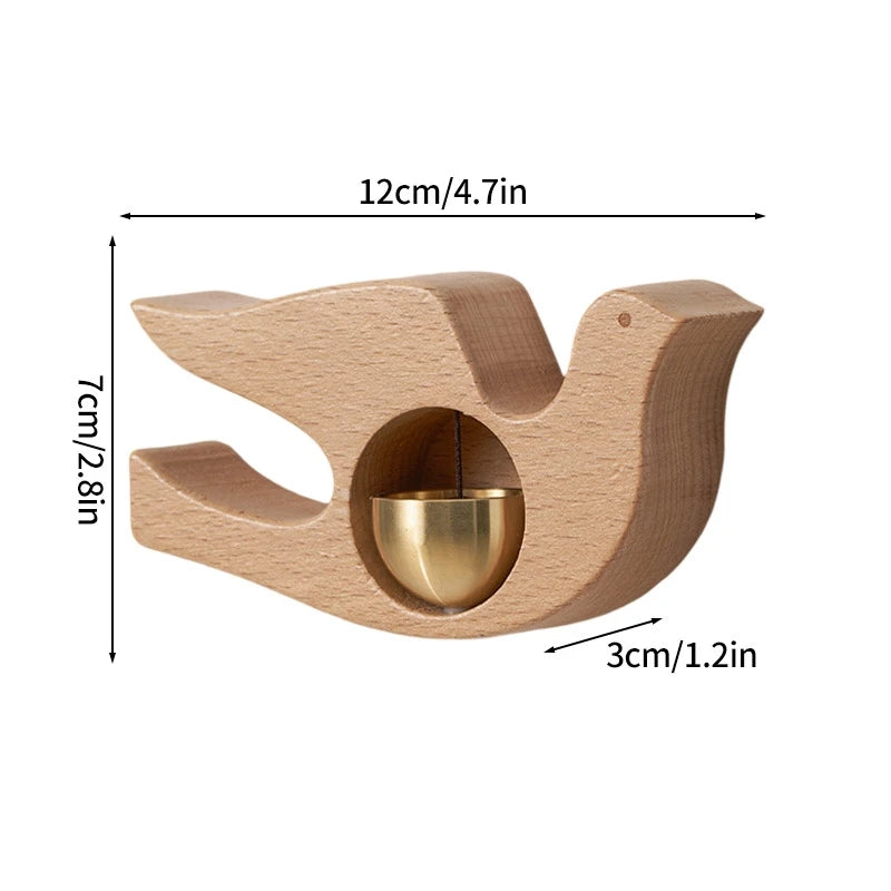 Wooden Door Bell Japanese Wind Chime Room Decor Home Front Doorbell Landscape Bell Garden Decoration Shopkeeper Remind Bell 풍경 종 Aimak Store