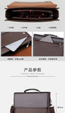 Square Side Crossbody Bag Document Leather Executives Briefcases for Men Designer Business Tote Bag Wallet Shoulder Handbag Aimak Store