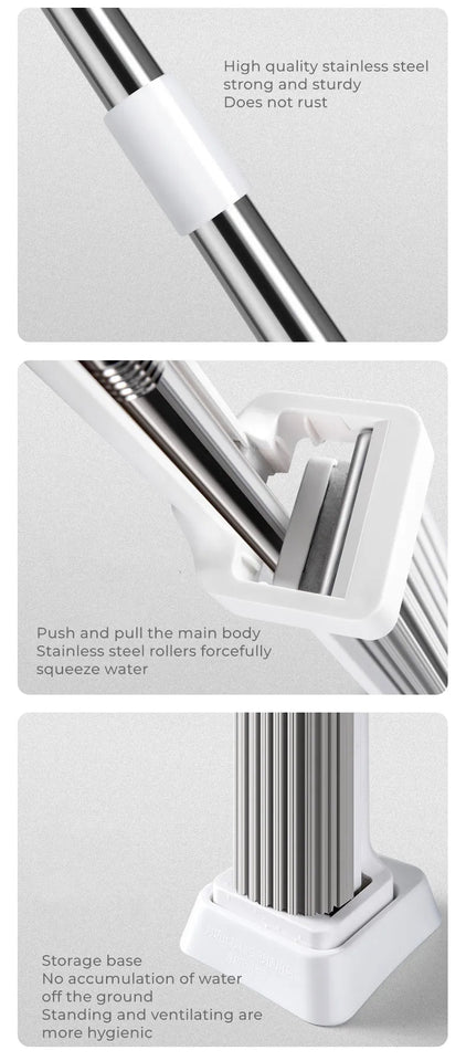 Hot Enlarged Floor Mop Hand Washing Free Lazy Mop Self-Wring Squeeze Household Automatic Dehydration Magic Flat Mops Cleaning Aimak Store