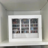 25.4*21.8cm Shake Away Anxiety Bookshelf Figurine Wooden Miniature Pocket Bookcase Bookshelf Insert Ornament Book Lovers Gift Aimak Store