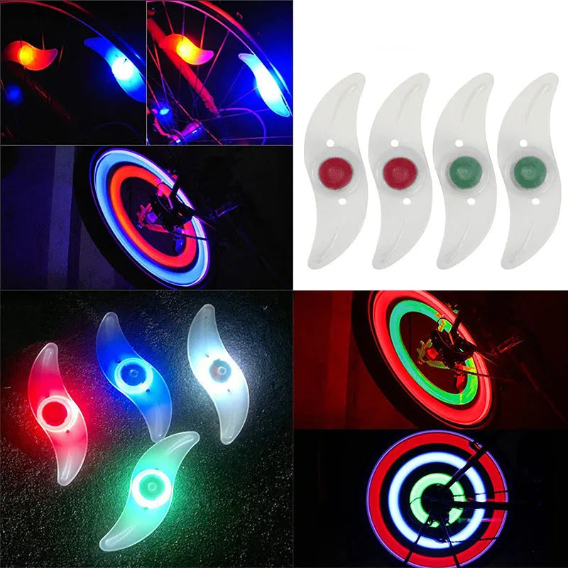3 Lighting Mode LED Neon Bicycle Wheel Spoke Light Waterproof Color Bike Safety Warning Light Cycling Lamp Bicycle Accessories Aimak Store